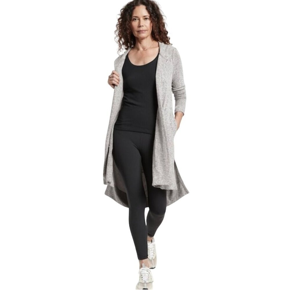 Athleta Harmony Wrap ll Cardigan Sweater Heather Gray 2021 Size M